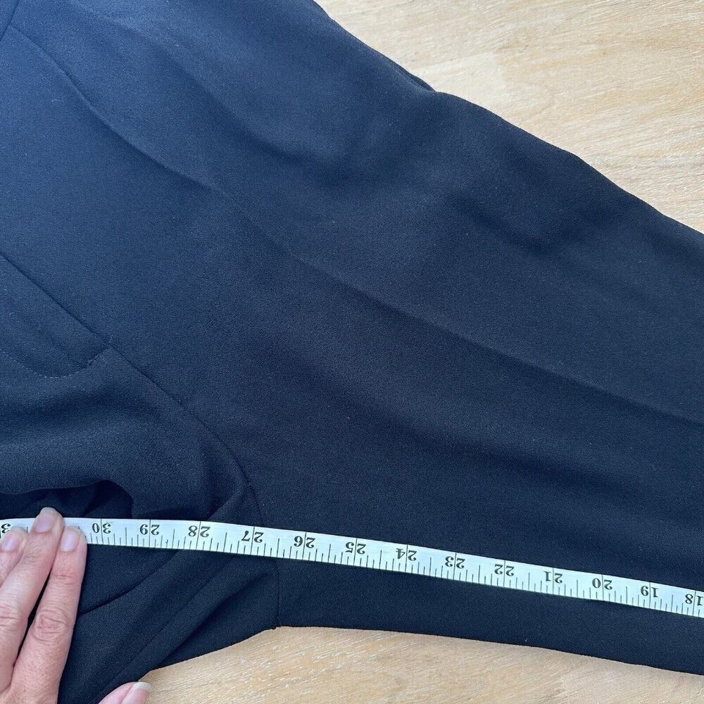 Basque Pants Womens‎ Black Trousers Work Career Corporate Office Pleated  6 - Picture 12 of 12